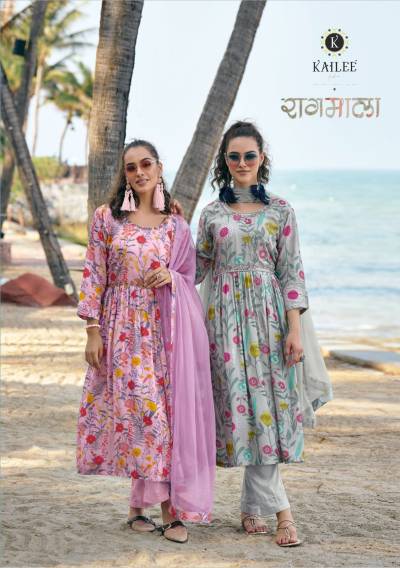 Raagmala By Kailee Designer Readymade Kurti Pant With Dupatta Collection